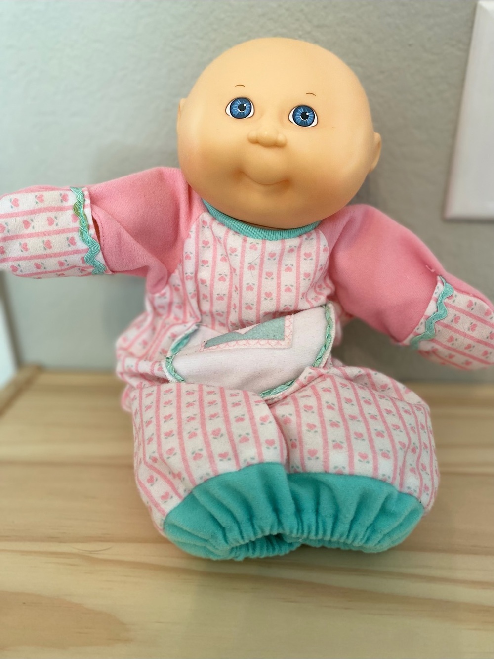 Hasbro Cabbage Patch Style Doll in Pink and Teal Outfit